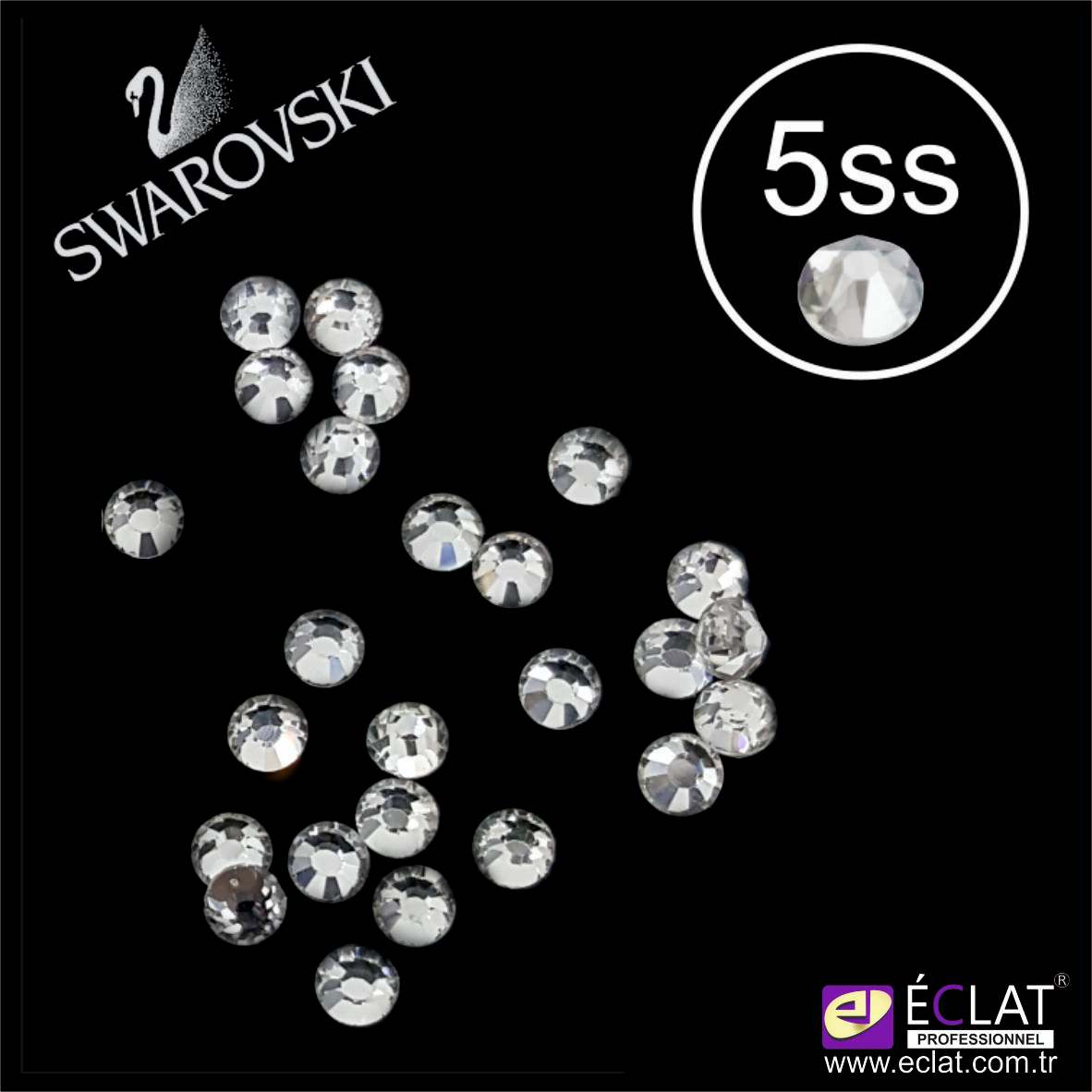 SWAROVSKİ%20KRİSTAL%205%20SS%20ŞEFFAF