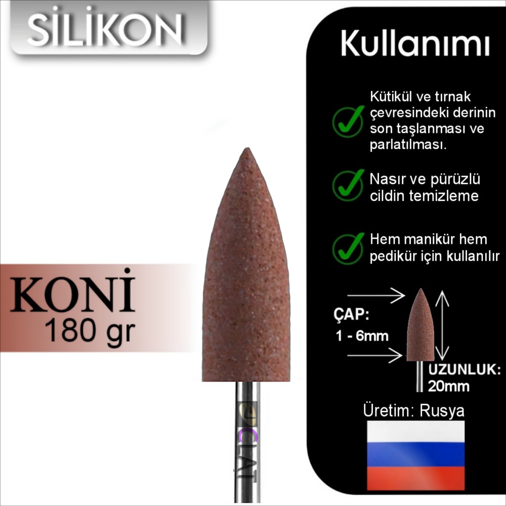 FREZE%20MAKİNE%20TÖRPÜ%20UCU%20SİLİKON%20TURUNCU%20(180%20grit)