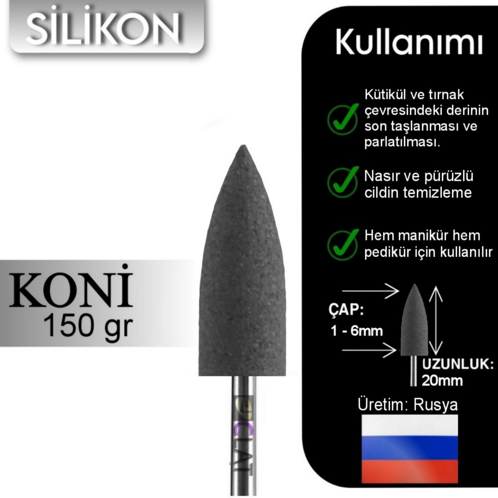 FREZE%20MAKİNE%20TÖRPÜ%20UCU%20SİLİKON%20GRİ%20(150%20grit)