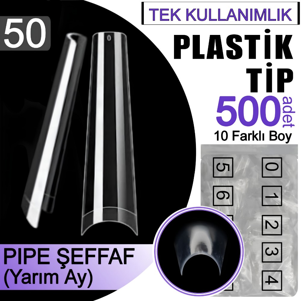 PIPE%20KÜT%20ŞEFFAF%20PLASTİK%20TİP%20(YARIM%20AY)%20NO:50