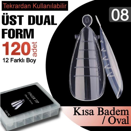 TIRNAK DUAL ÜST FORM (KALIP) NO: 08 KISA OVAL 