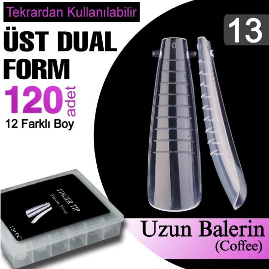 TIRNAK DUAL ÜST FORM (KALIP) NO: 13 BALERİN COFFEE