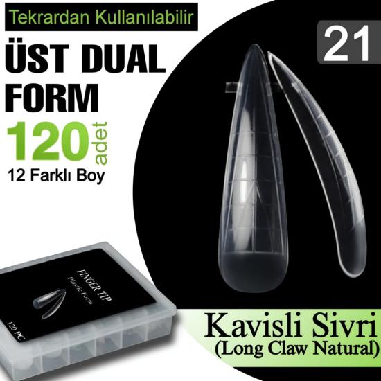 TIRNAK DUAL ÜST FORM (KALIP) NO: 21 KAVİSLİ SİVRİ 