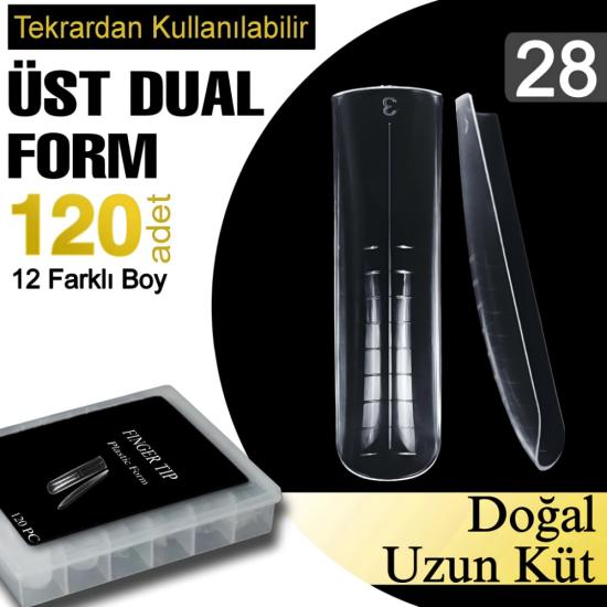 TIRNAK DUAL ÜST FORM (KALIP) NO: 28 DOĞAL UZUN KÜT 