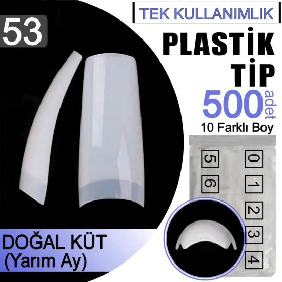 KÜT DOĞAL SÜTLÜ BEYAZ PLASTİK TİP (YARIM) 500 ADET