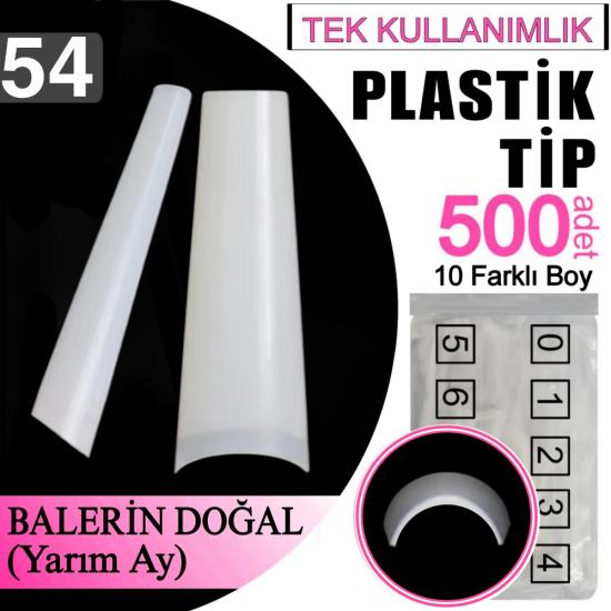 BALERİN DOĞAL SÜTLÜ BEYAZ PLASTİK TİP 500 ADET