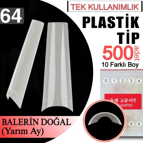 BALERİN DOĞAL SÜTLÜ BEYAZ PLASTİK TİP 500 ADET