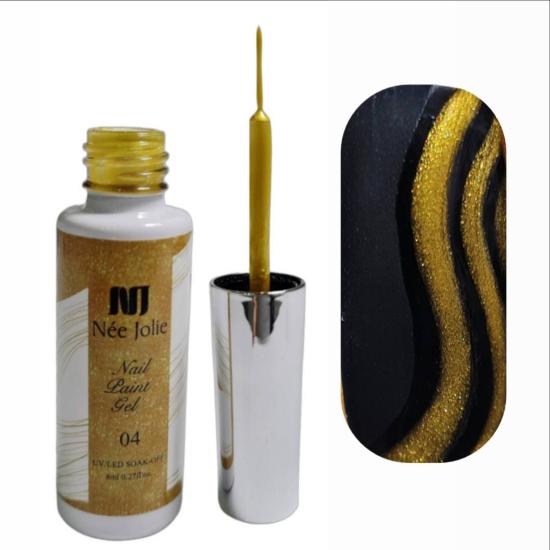 SEDEFLİ METAL GOLD PAINT BOYA No:04 (ALTIN RENGİ İNCE FIRÇALI) 10 ml