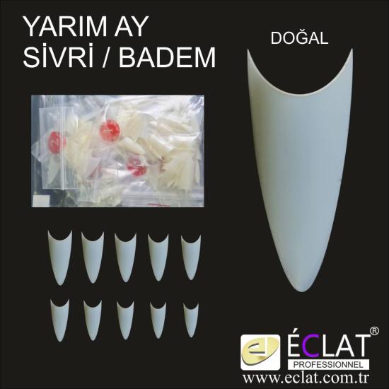 Yarım Ay Doğal SİVRİ / BADEM Şekli TIP (10 farklı boyda 500’lük poşet ile)                         NO:04