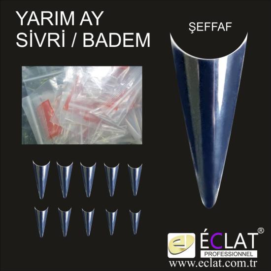 Yarım Ay ŞEFFAF SİVRİ/ BADEM Şekli TIP (10 farklı boyda 500’lük poşet ile)                         NO:05