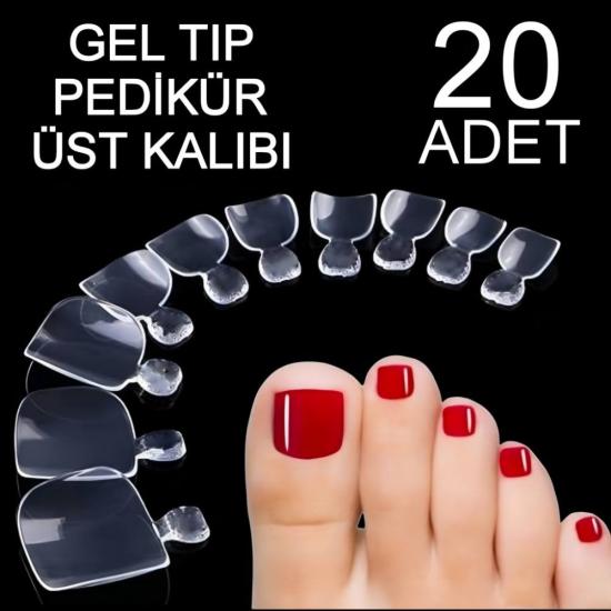 JEL TİPS PEDİKÜR (Tekrar Kullanılabilir Kalıp) 20 ADET