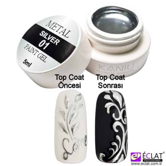 METAL SILVER PAINT GEL (GÜMÜŞ ÇİZİM JEL BOYASI)