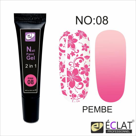 Ombre & Paint Gel No:08 (Pembe)