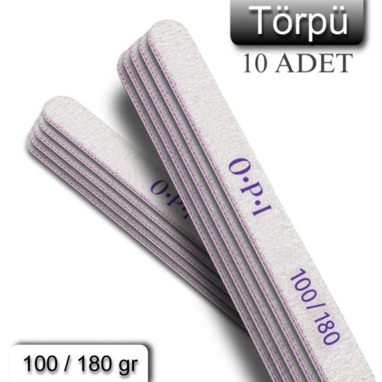 DÜZ ŞEKLİ 100/180 Gritt Kağıt Törpü 10 adet