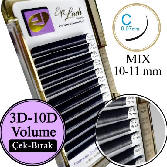 C KIVRIM İPEK KİRPİK 0,07mm (ÇEK BIRAK) 10-11mm SİYAH