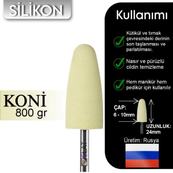 FREZE MAKİNE TÖRPÜ UCU SİLİKON SARI (800grit)