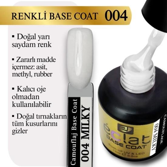 RENKLİ BASE COAT 004 MİLKY RENGİ