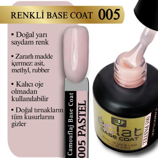 RENKLİ BASE COAT 005 PASTEL RENGİ 