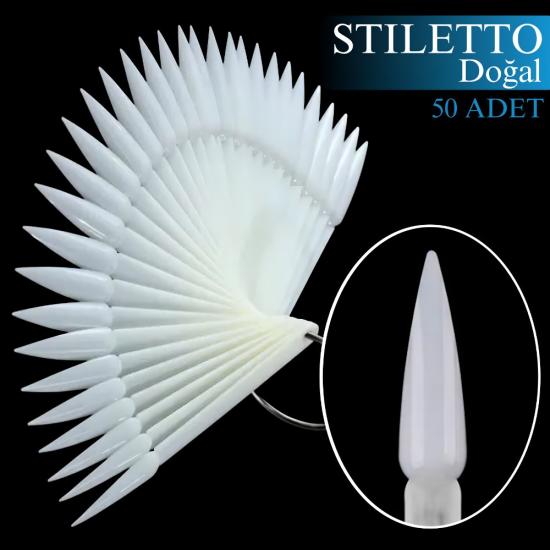 Tırnak Paleti STILETTO 50’lik (Doğal Beyaz)